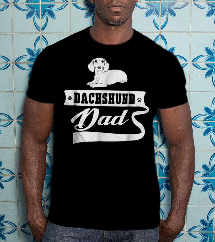Dachshund Dad Dog Mens Animal Dogs Dachshund Dad T-Shirt