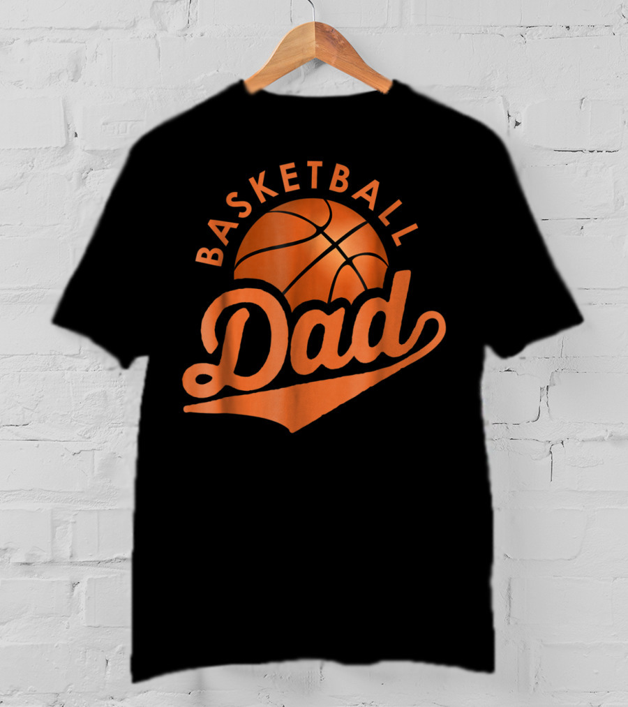 Basketball Dad Funny Father Bball Men46 Sports T-Shirt