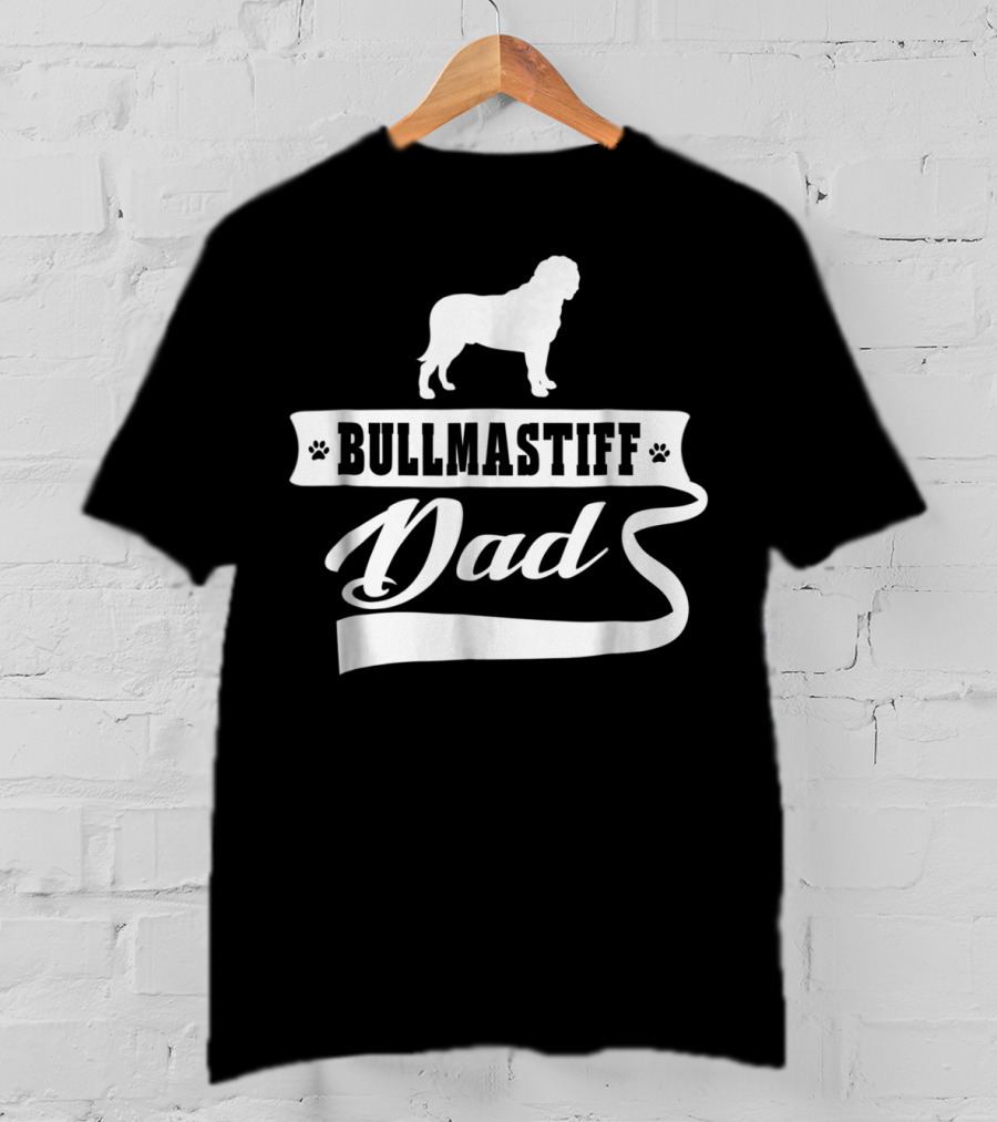 Bullmastiff Dad Dog Mens Animal Dogs T-Shirt