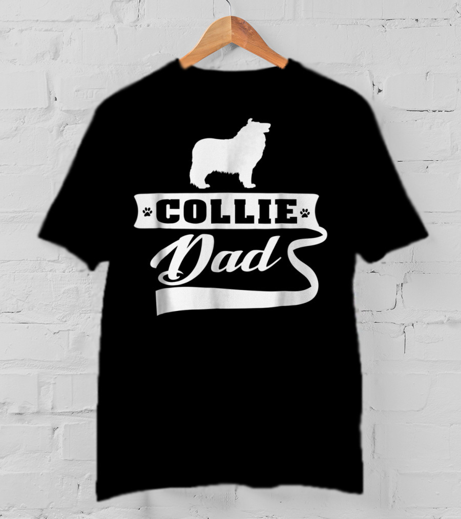 Collie Dad Dog Mens Animal Dogs T-Shirt