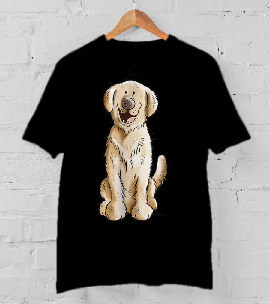 Golden Retriever I Dog Mom Dad Cool T-Shirt