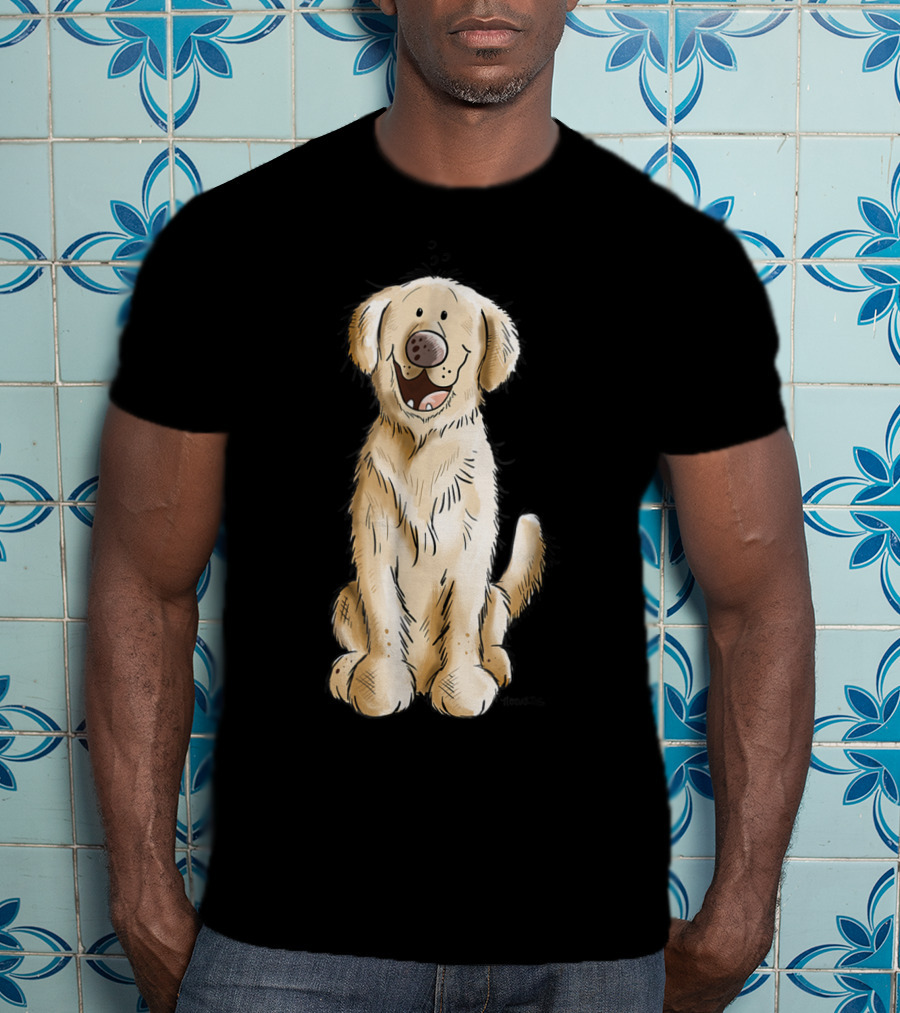 Golden Retriever I Dog Mom Dad Cool T-Shirt