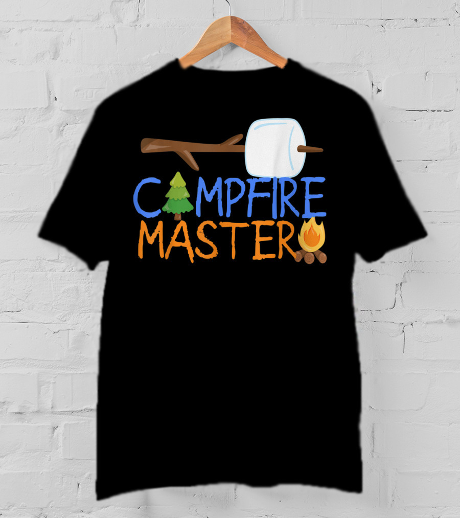 Campfire Master Dad Camping S'Mores Bonfire85 T-Shirt