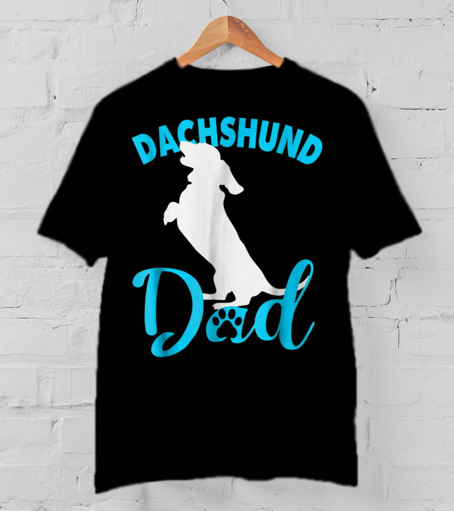Dachshund Dad Paw Prints T-Shirt