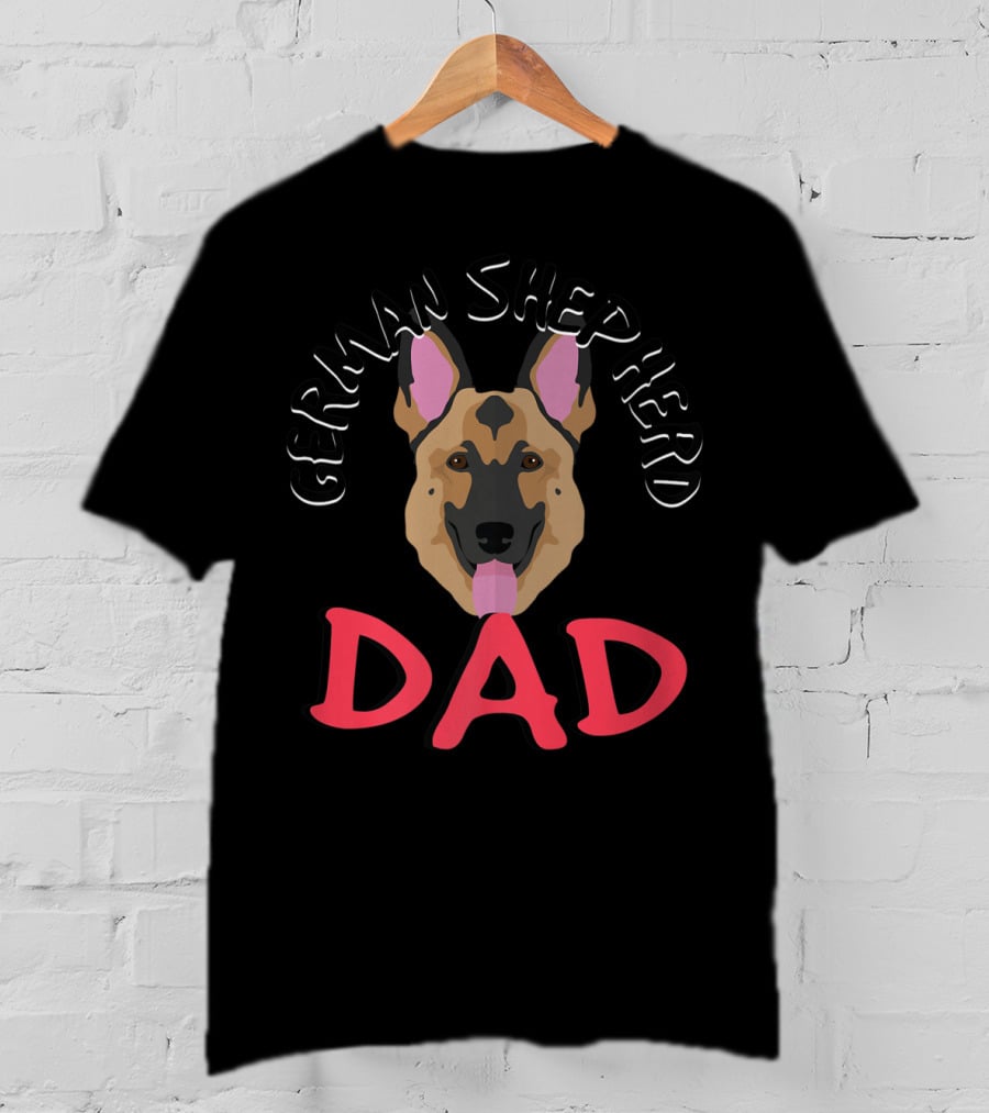 German Shepherd Dad Dog Lover Owner T-Shirt