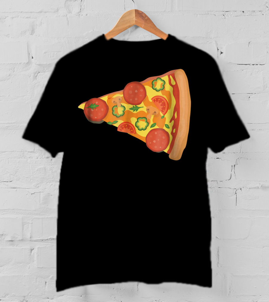 Dad Son Pizza Piece Funny Matching Family 73 Pepperoni Slice T-Shirt