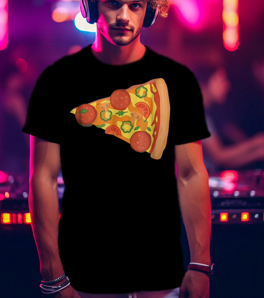 Dad Son Pizza Piece Funny Matching Family 73 Pepperoni Slice T-Shirt