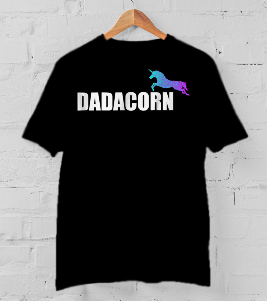 Dadacorn Unicorn Daddy Dad T-Shirt
