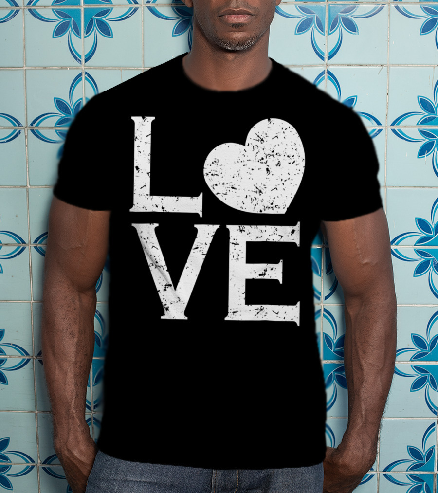 Love Heart Baseball Sports Vintage T-Shirt