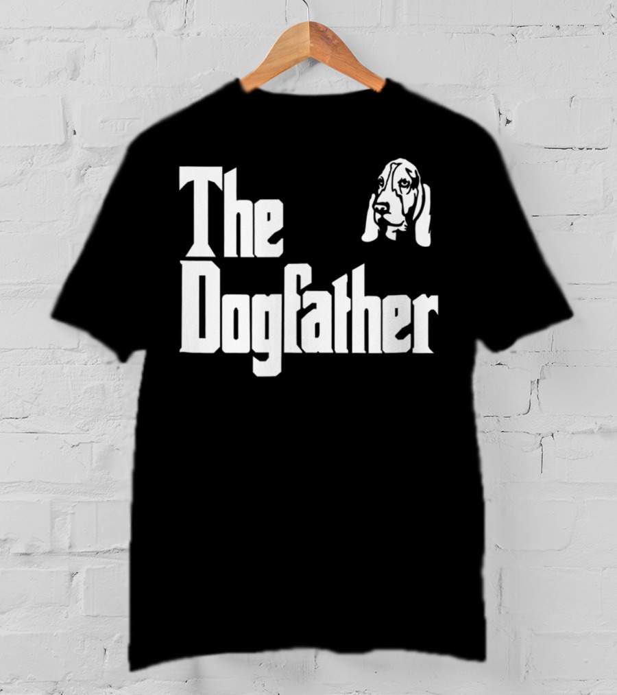 Basset Hound Dad The Dogfather Birthday Gift T-Shirt