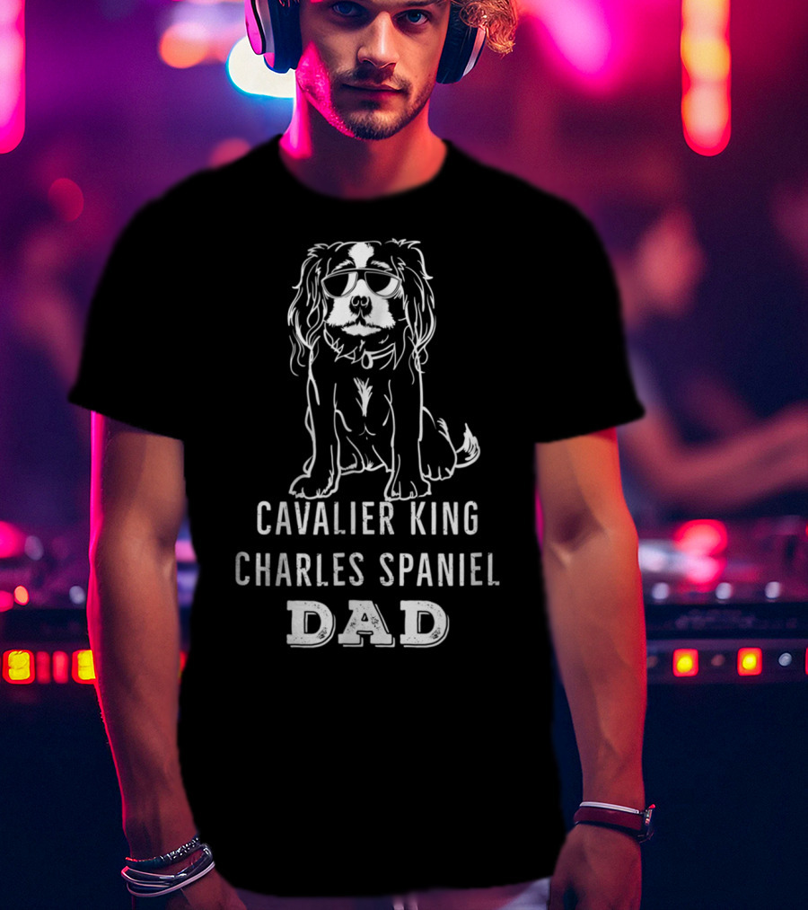 Cavalier King Charles Spaniel Dad T-Shirt