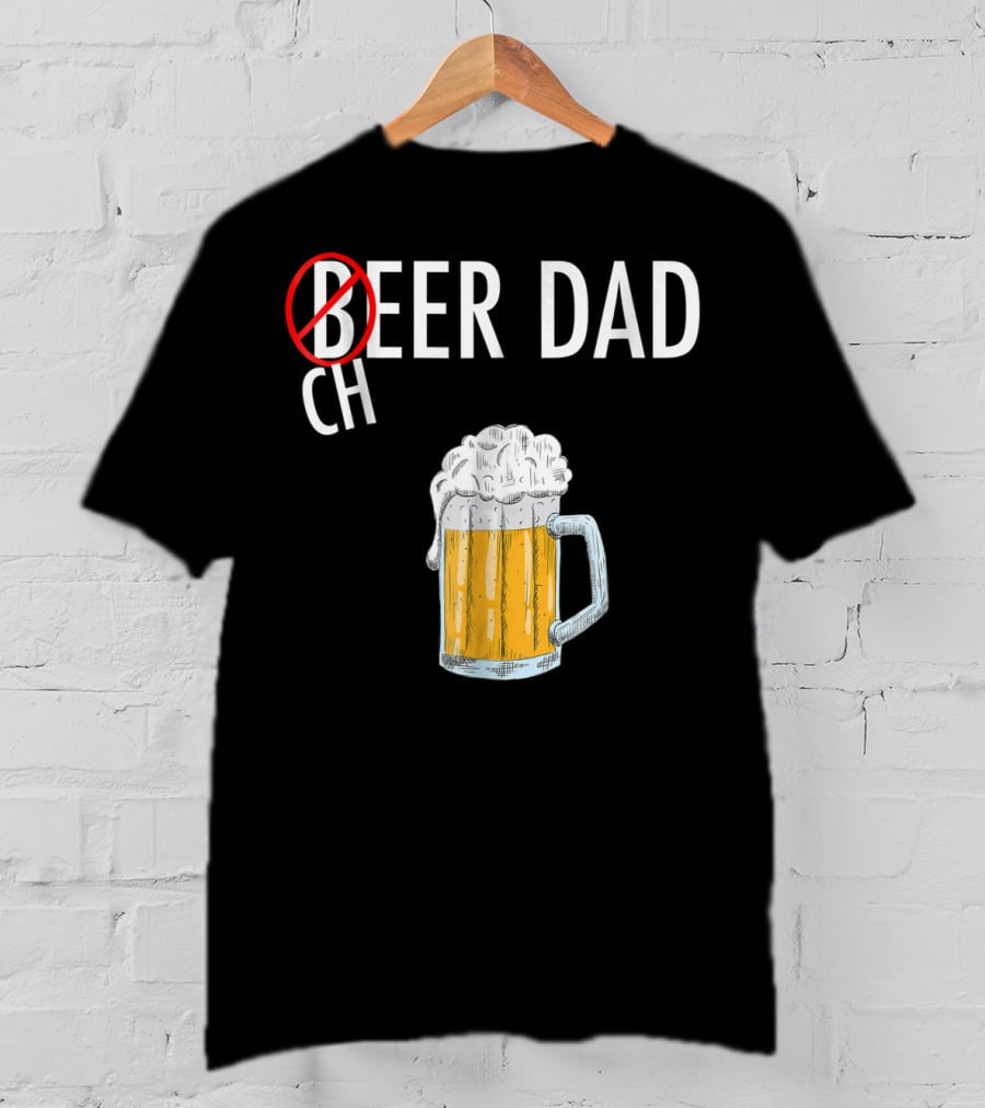 Cheer Dad Beer Cheerleader Father Family Funny T-Shirt