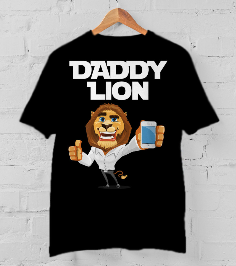Daddy Lion Daddy Dad Lion Thumbs Up Smartphone T-Shirt