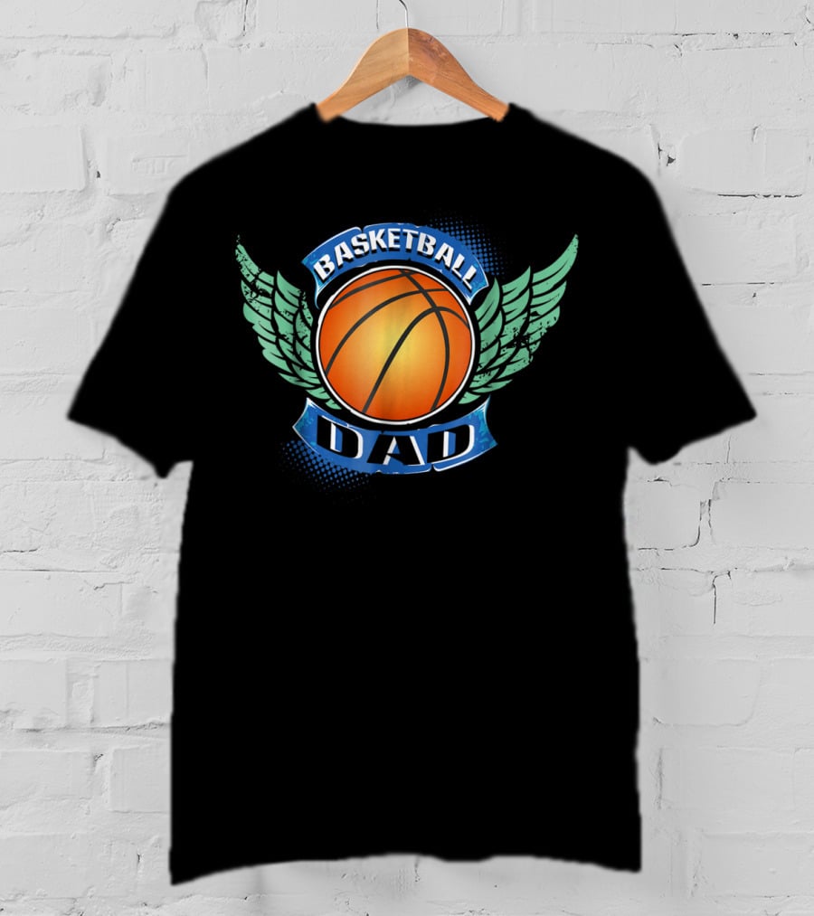Basketball Dad Wings Basketball T-Shirt