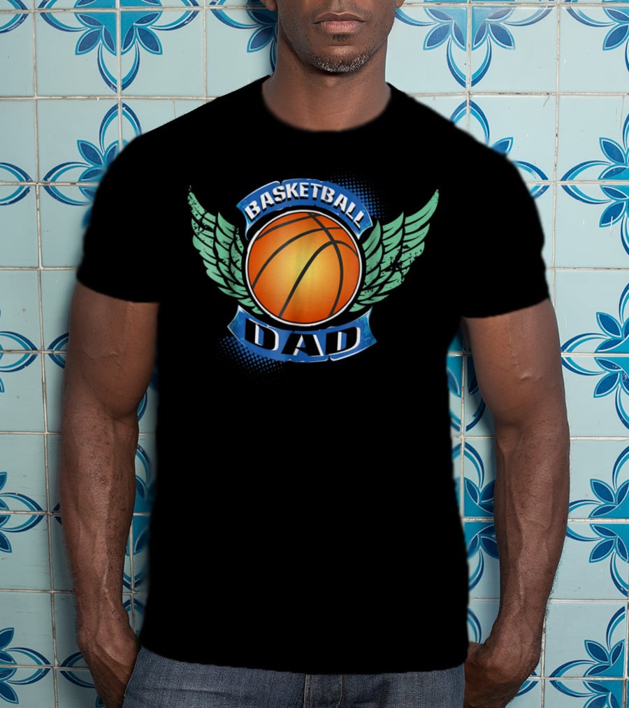 Basketball Dad Wings Basketball T-Shirt