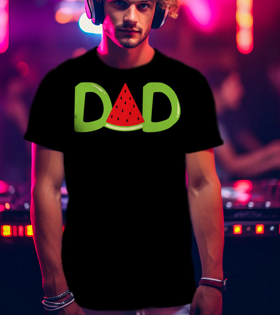 DAD Funny Summer Watermelon Lover T-Shirt