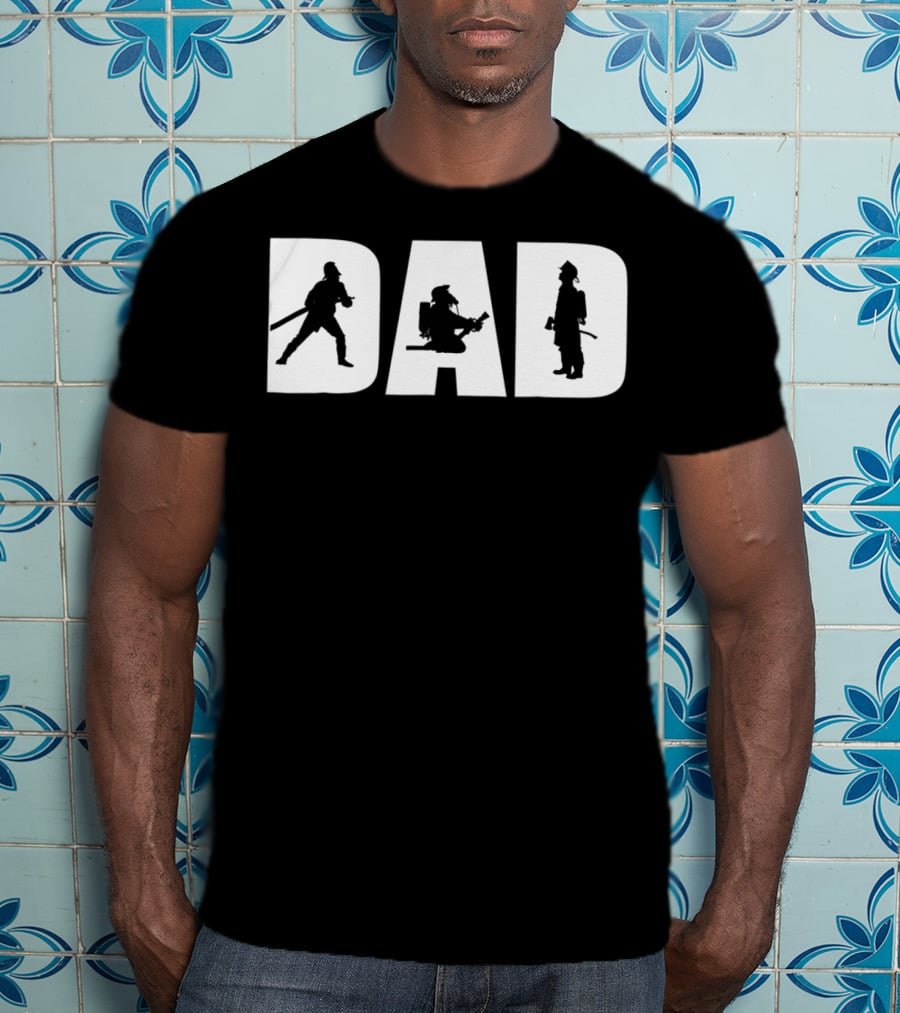 Dad Firefighter Family Legend Hero T-Shirt