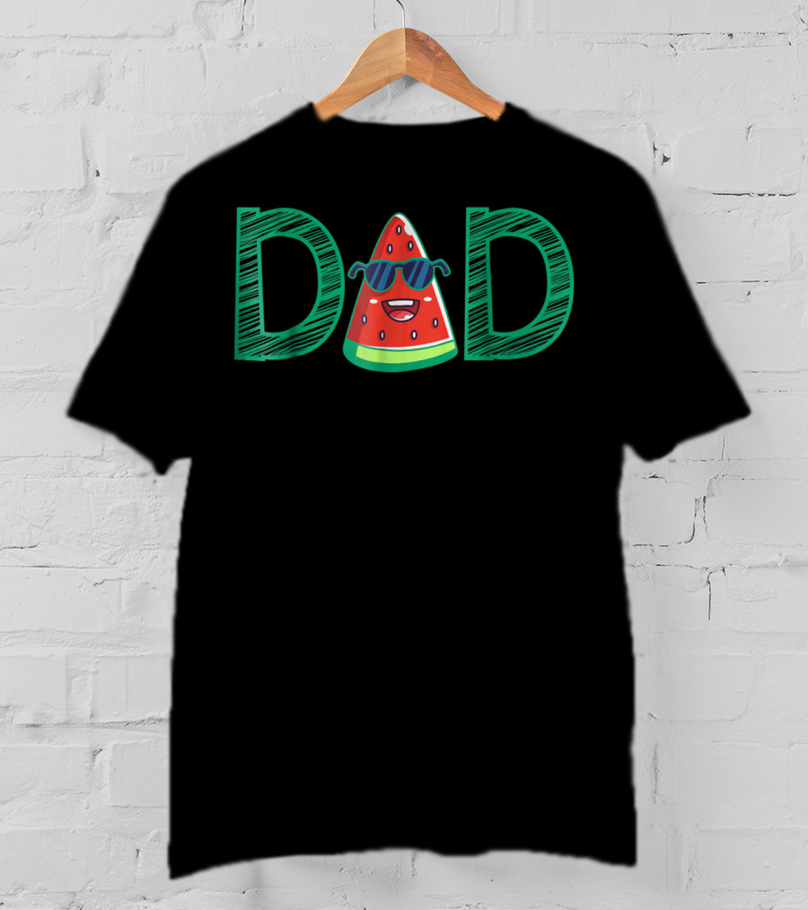 Cool Dad Watermelon Funny Summer Melon Fruit T-Shirt