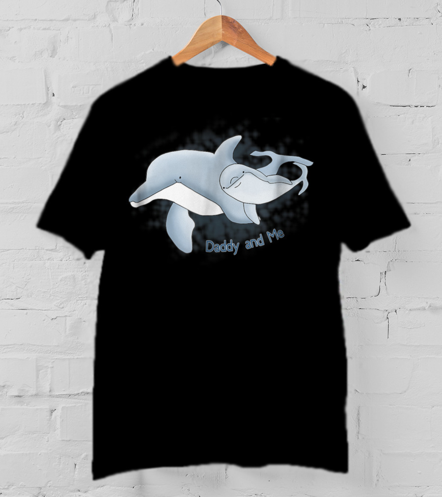 New Dad Daddy And Me Dolphin T-Shirt