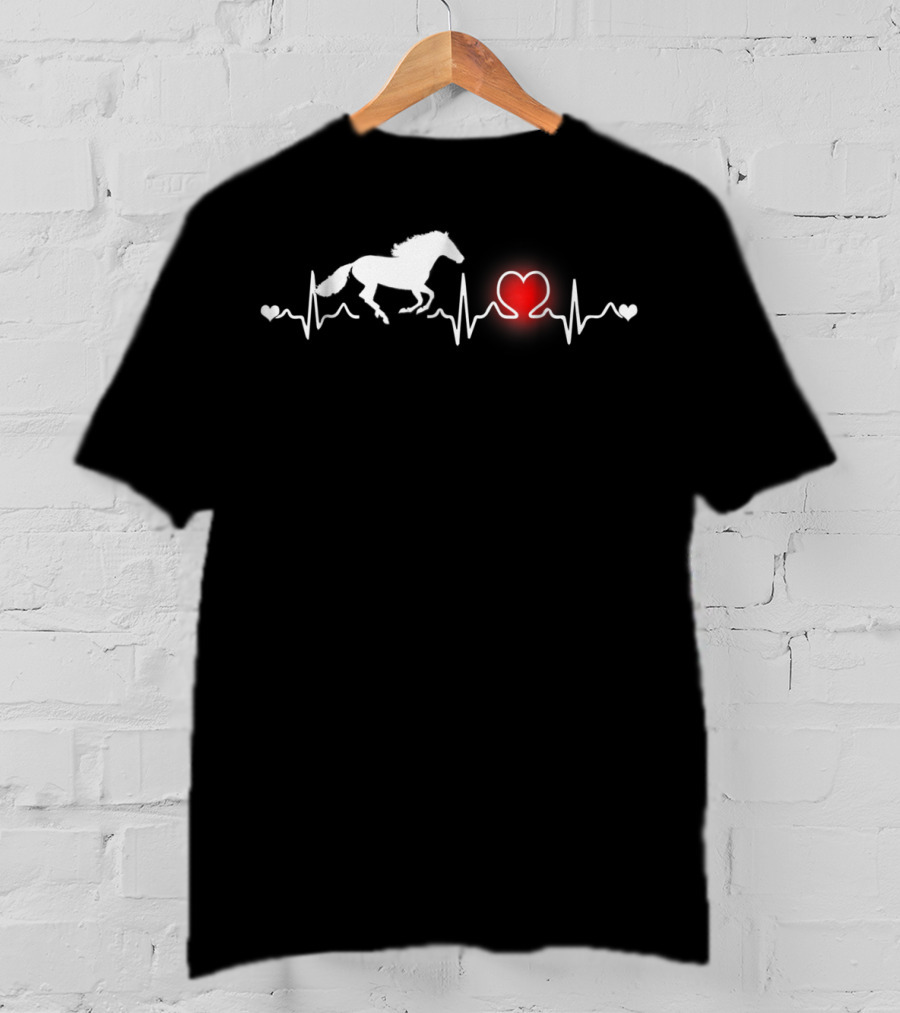 Appaloosa Horse Heartbeat Love Pulse T-Shirt