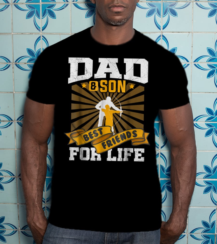 Dad Son Best Friends Archer Life T-Shirt