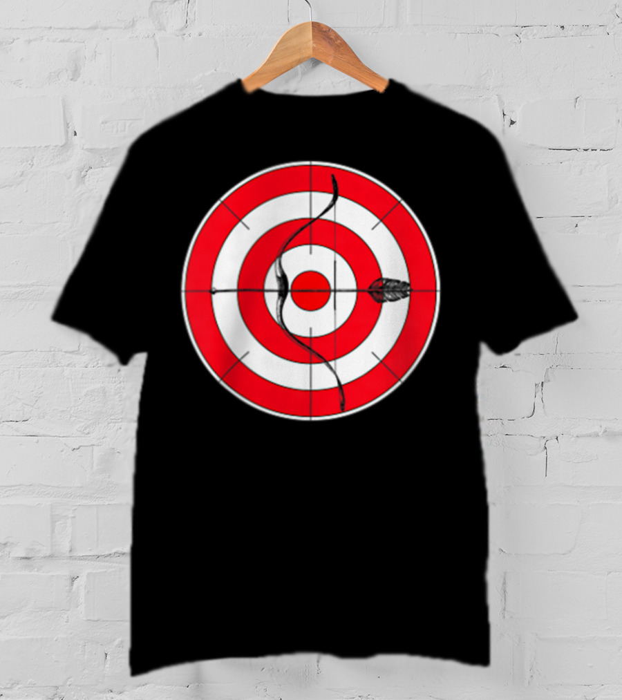 Archery Target Bear Deer Bow Arrow Novelty Mom Dad T-Shirt