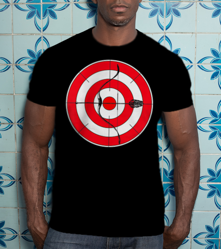 Archery Target Bear Deer Bow Arrow Novelty Mom Dad T-Shirt
