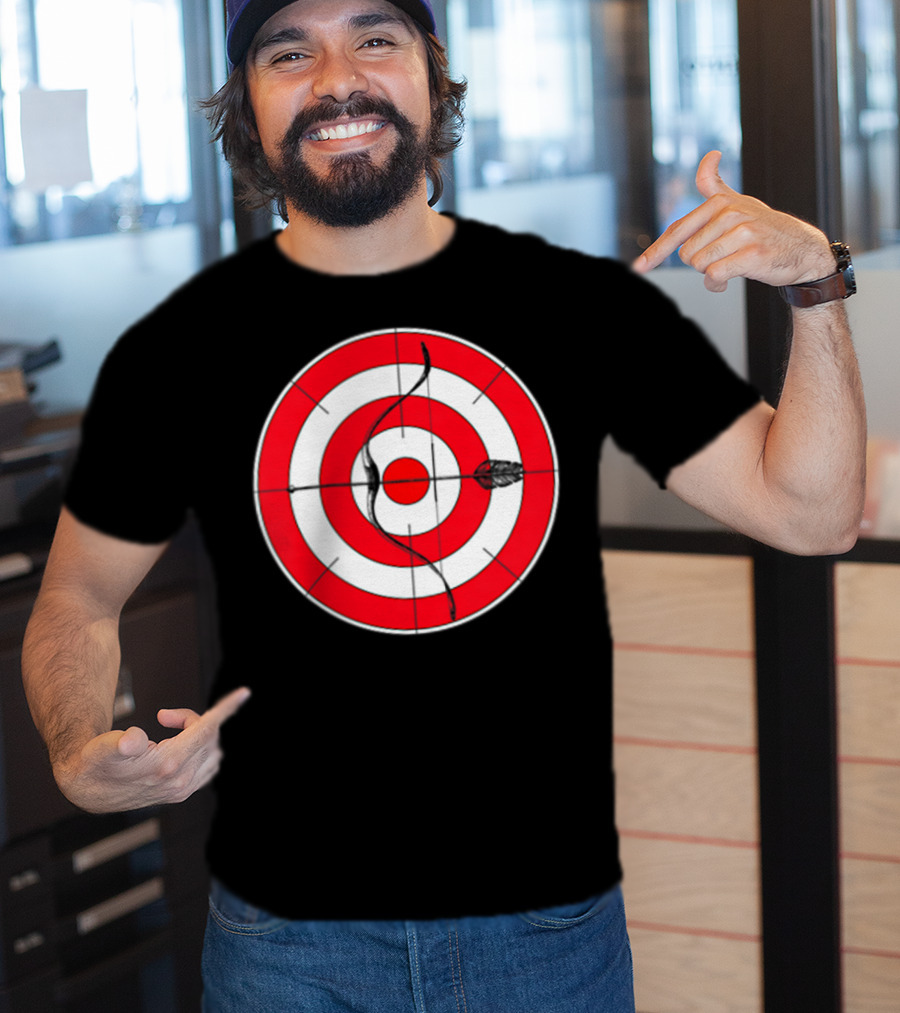 Archery Target Bear Deer Bow Arrow Novelty Mom Dad T-Shirt