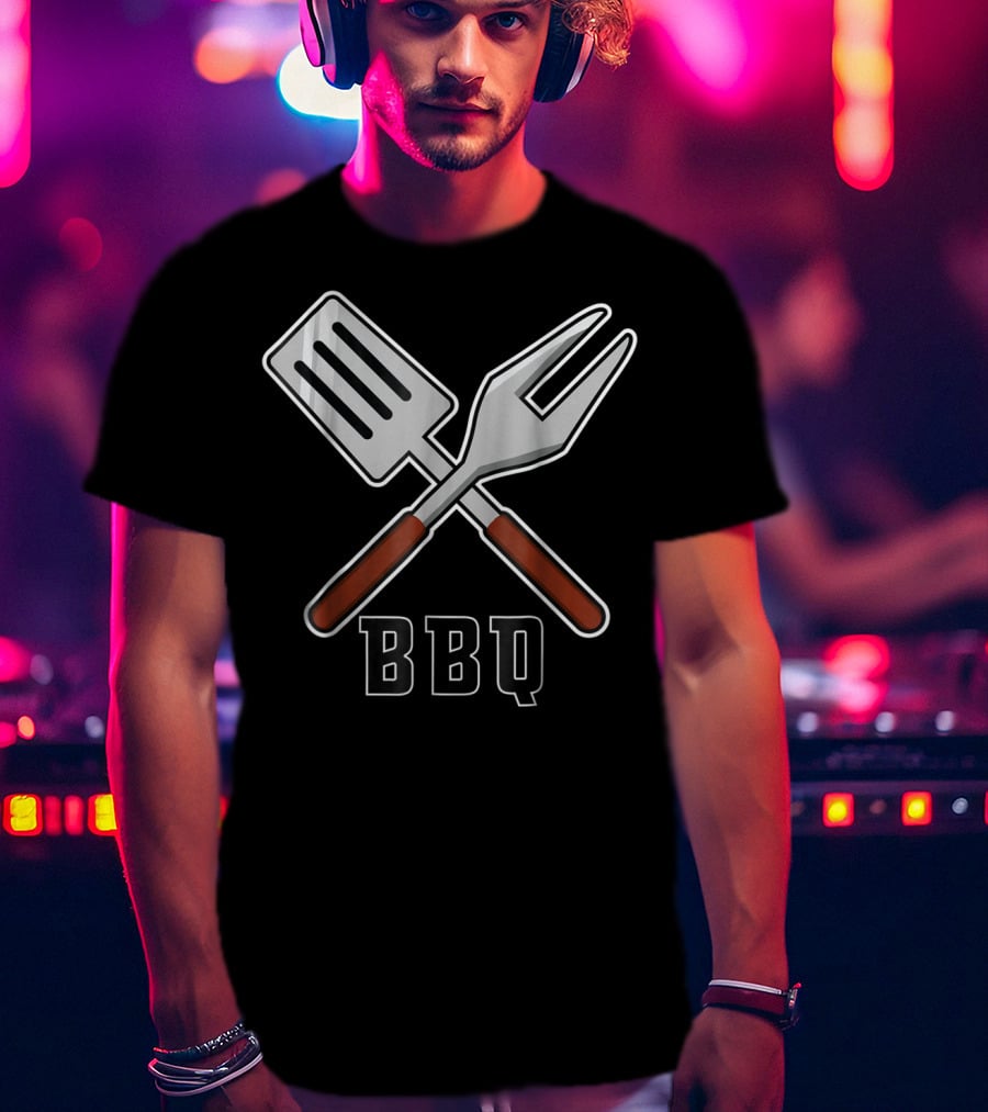 BBQ Pit Master Barbecue Tools Set Grilling Fork Spatula T-Shirt