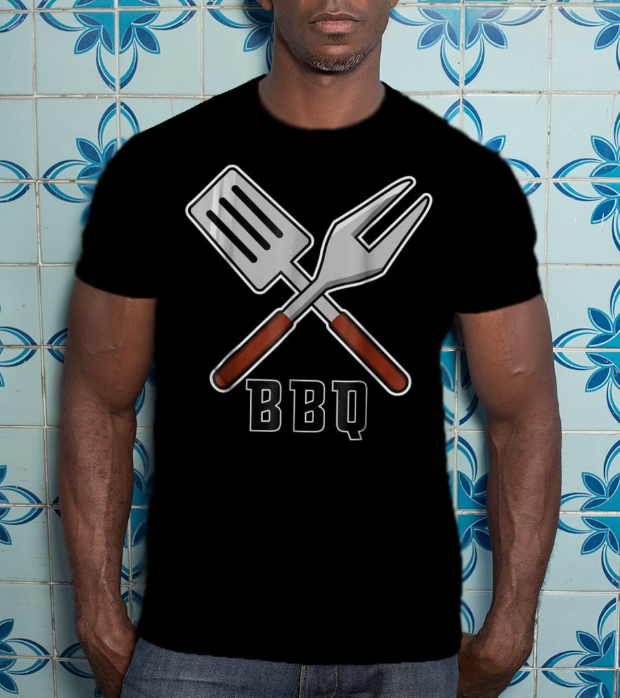 BBQ Pit Master Barbecue Tools Set Grilling Fork Spatula T-Shirt