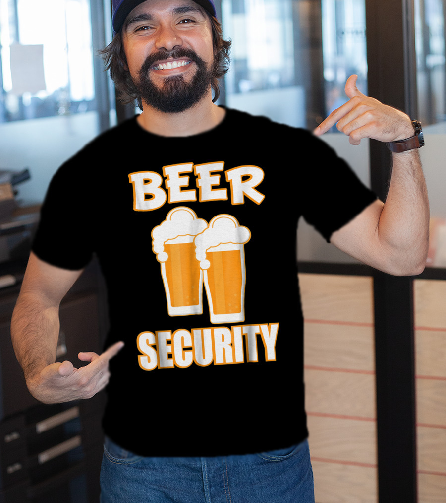 Beer Security Cool Dad T-Shirt