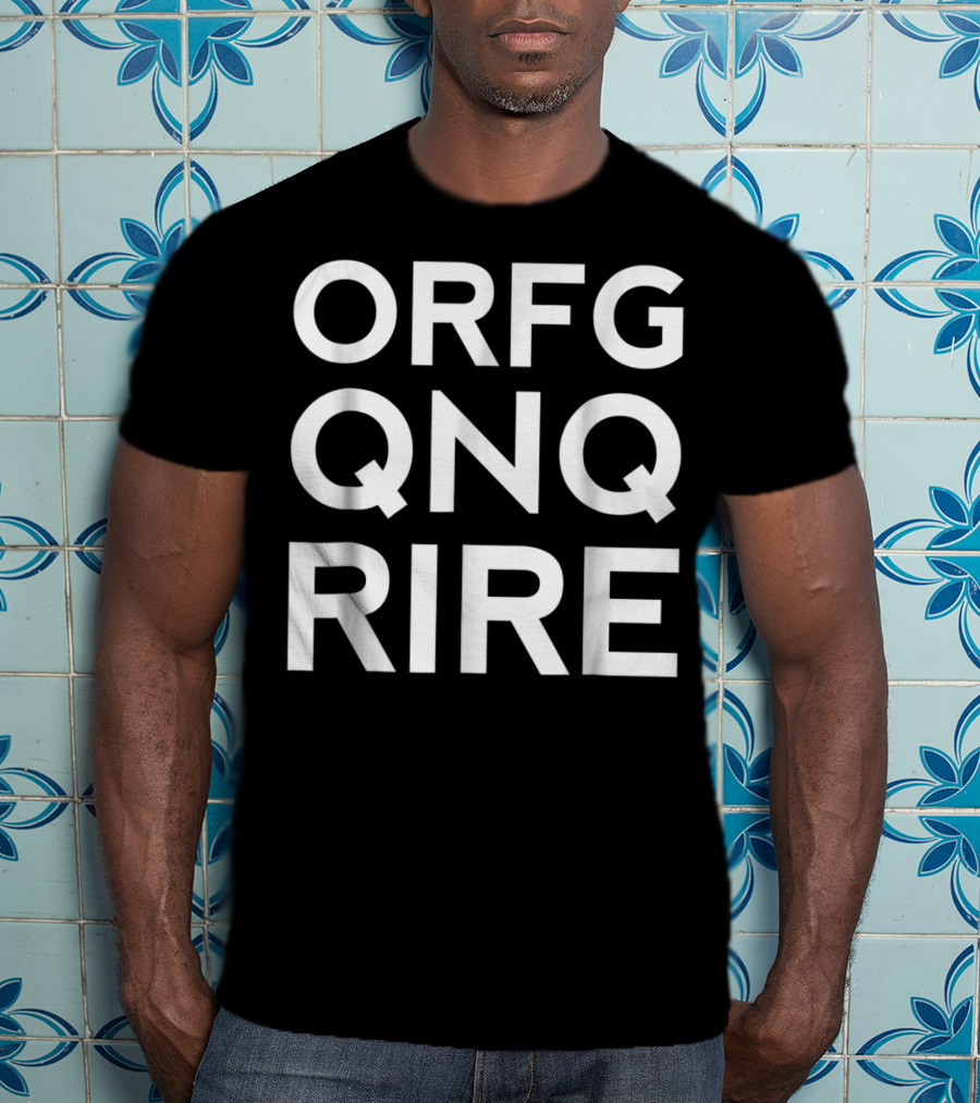 ORFG QNQ RIRE ROT13 GeekNerd Dads White Text65 T-Shirt