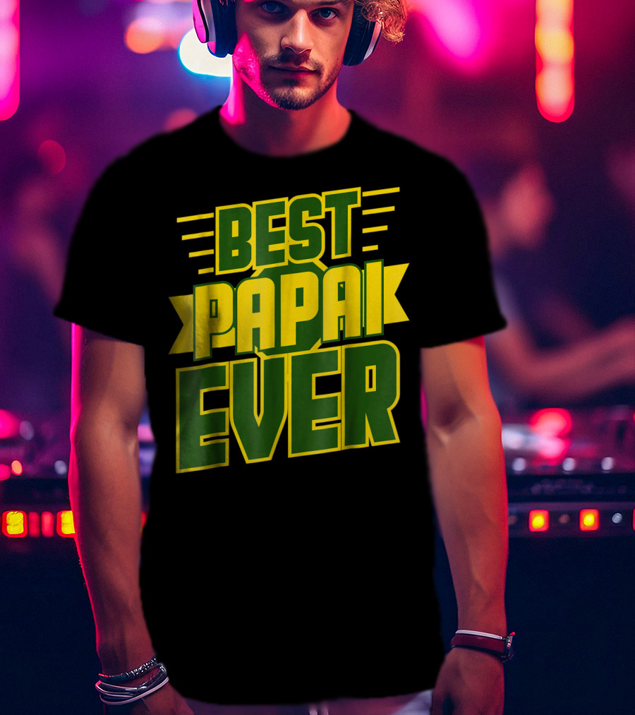 Best Papai Ever Awesome Brazilian Dad Brazil T-Shirt