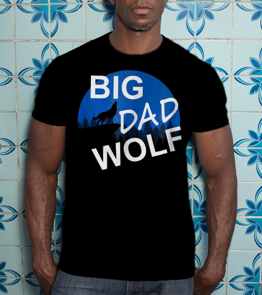 Big Dad Wolf Howling At The Moon 69 T-Shirt