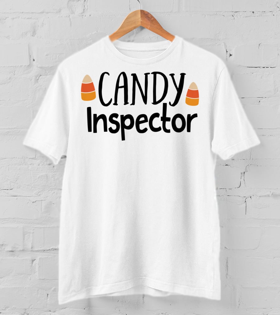 Candy Inspector Halloween Candy Corn T-Shirt