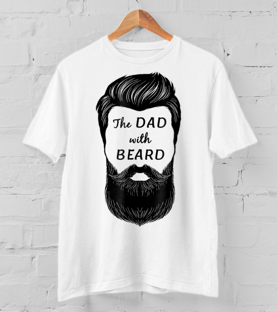 The Awesome Dad With Beard T-Shirt