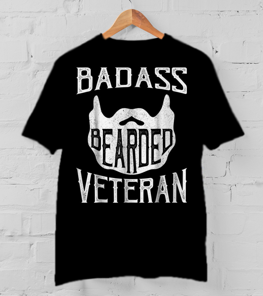 BADASS BEARDED VETERAN T-Shirt