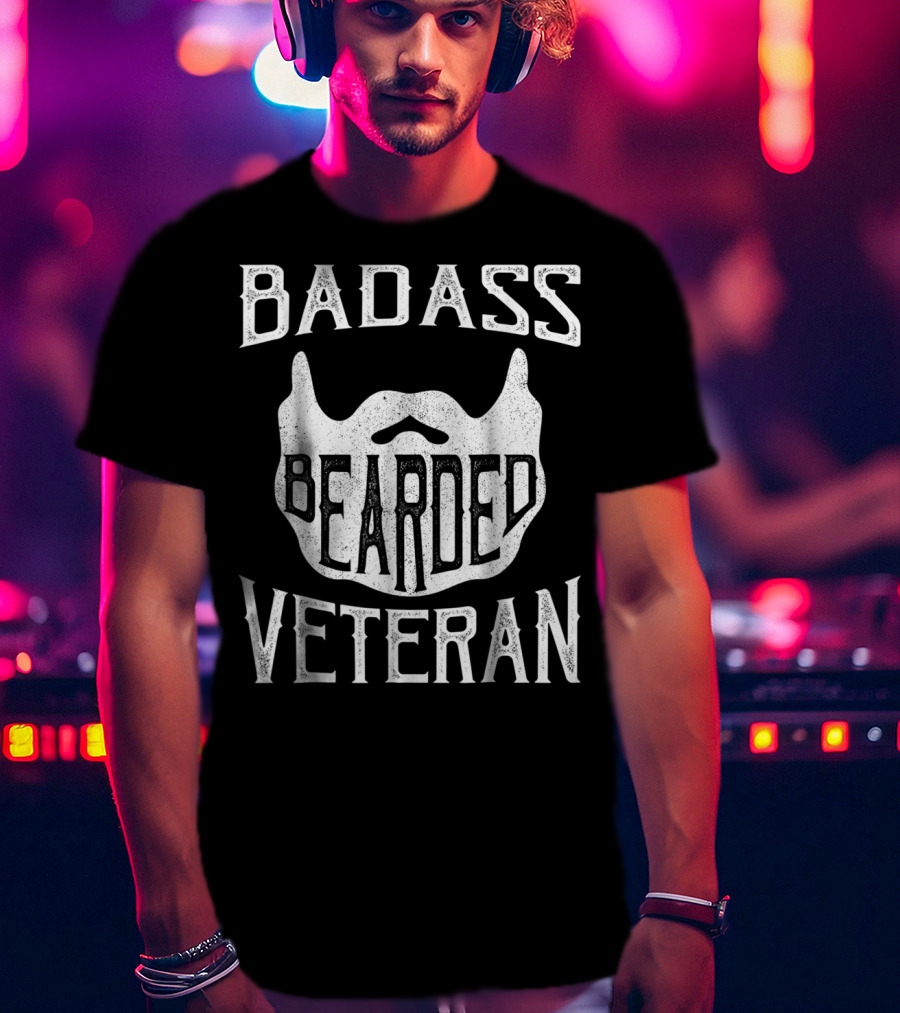 BADASS BEARDED VETERAN T-Shirt