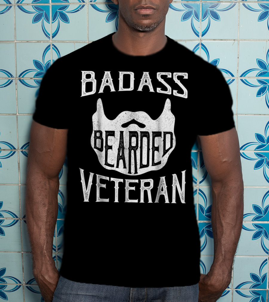 BADASS BEARDED VETERAN T-Shirt