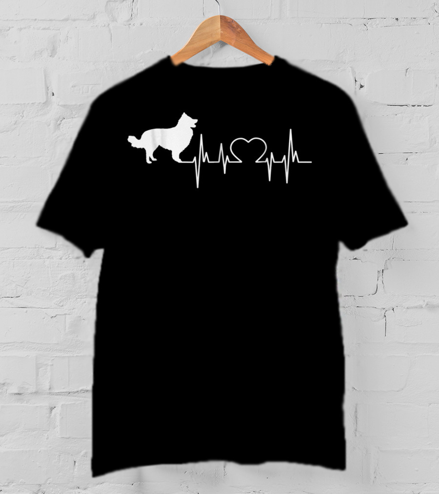Border Collie Heartbeat Pulse T-Shirt