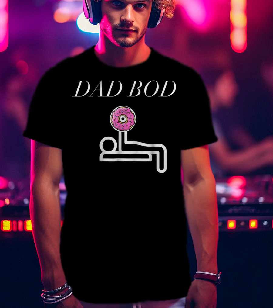 Dad Bod Lifting Doughnut Fitness90 T-Shirt