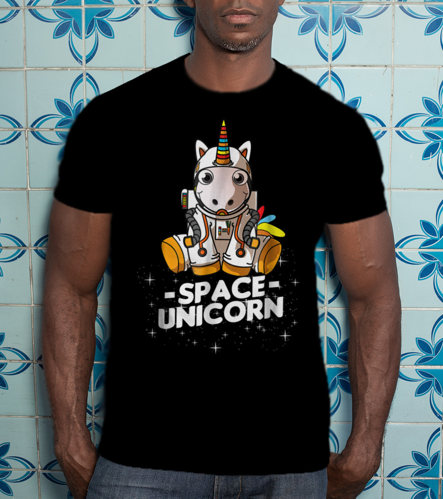 Space Unicorn Christmas Suit Dog Owner T-Shirt