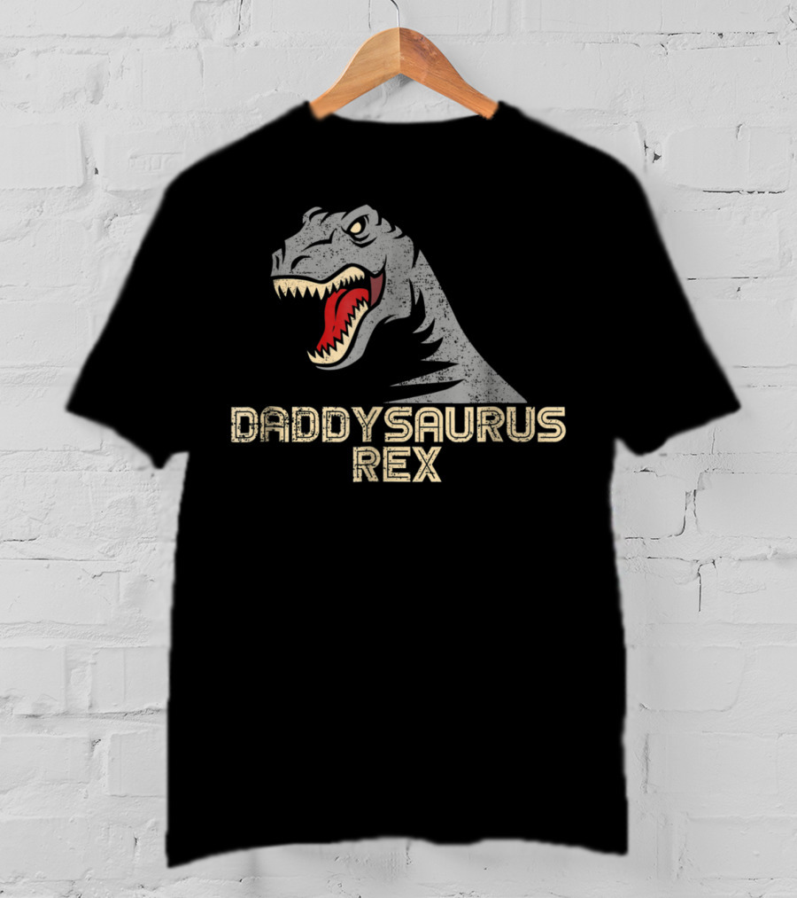 Cool Daddysaurus Rex Dinosaur Dad T-Shirt