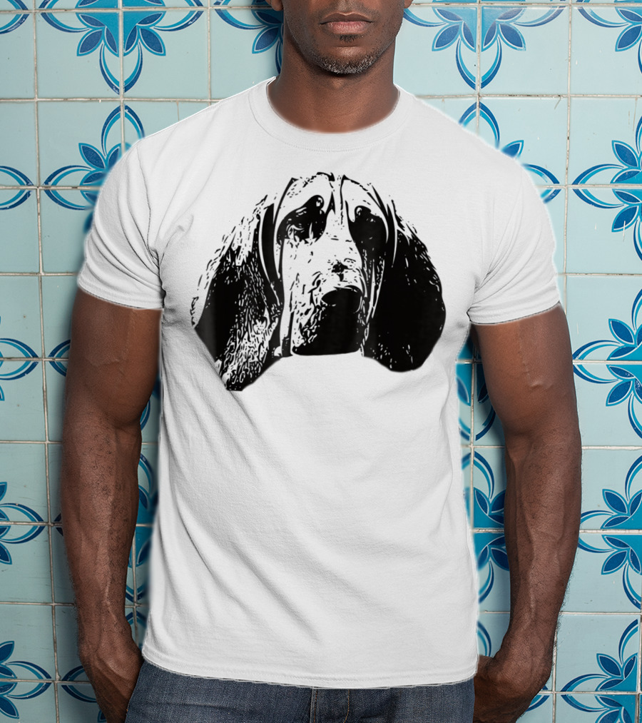 Bloodhound Face Dog Mom Or Dad T-Shirt