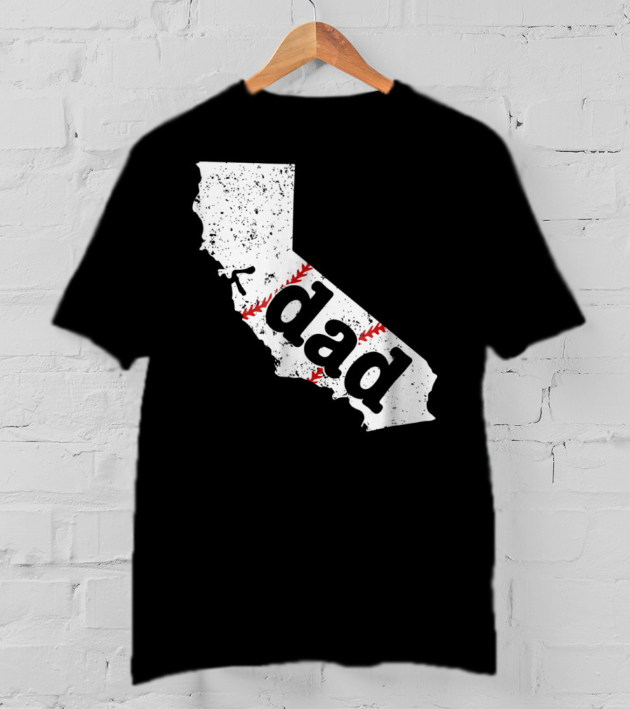 California Dad Baseball Softball Best T-Shirt