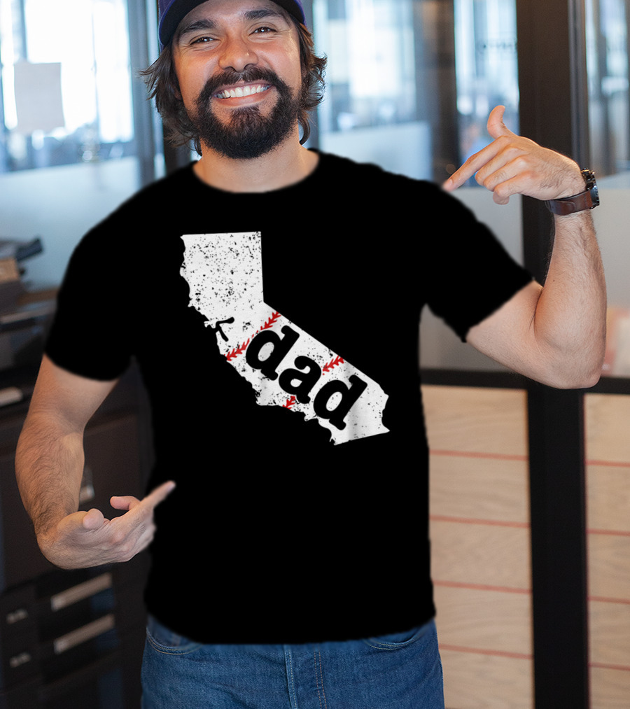 California Dad Baseball Softball Best T-Shirt