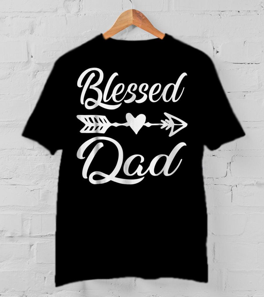 Blessed Dad Heart Arrow Thanksgiving86 T-Shirt