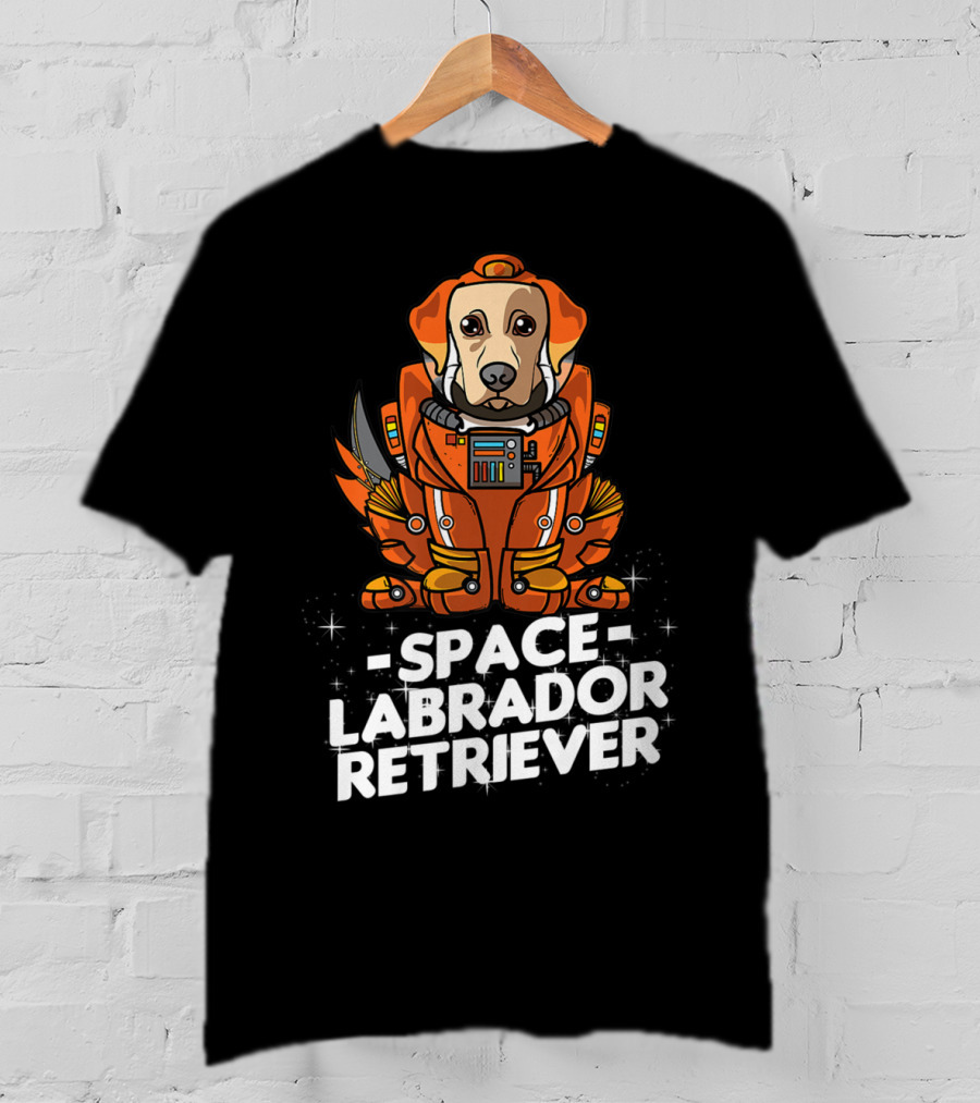 Space Labrador Retriever Space Suit Dog T-Shirt