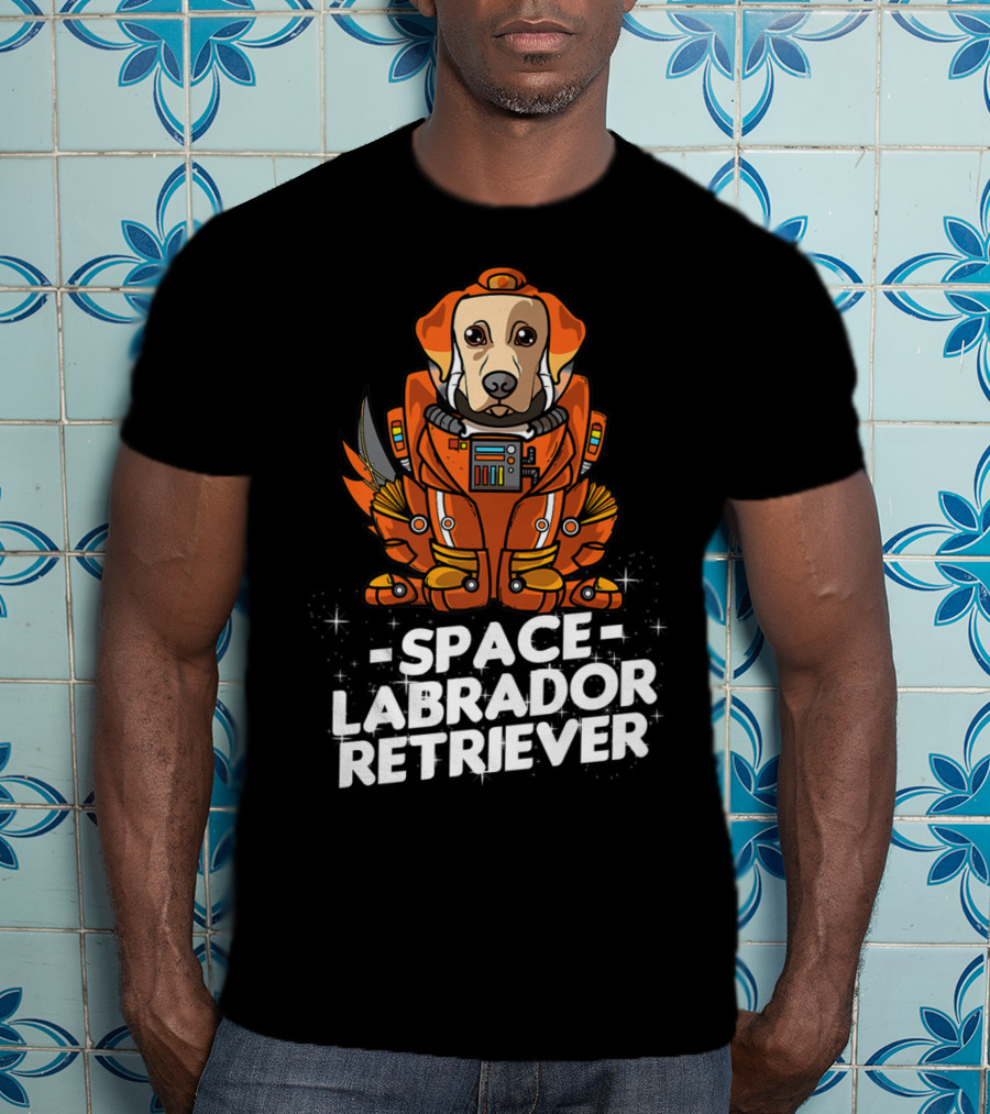 Space Labrador Retriever Space Suit Dog T-Shirt
