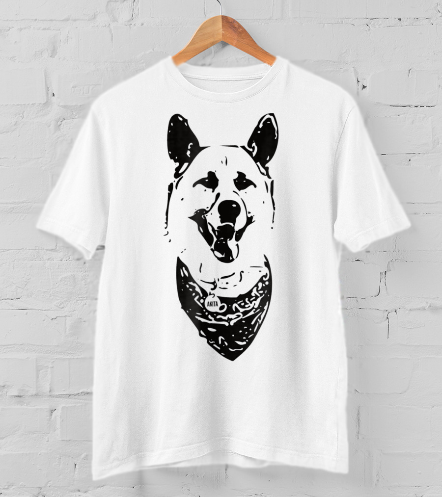 Akita Inu Dog Mom Or Dad Bandana T-Shirt